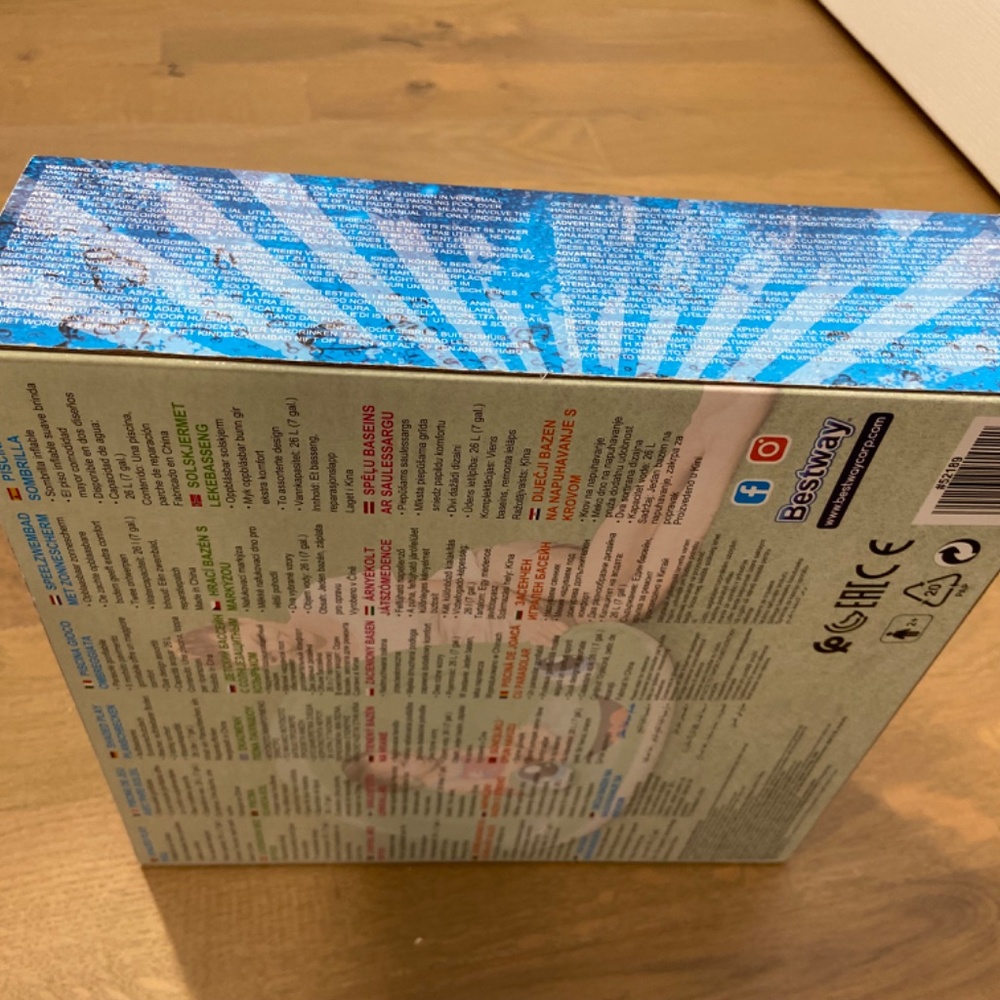 Bestway Inflatable Green Pool with Shade - Picture 4 of 6